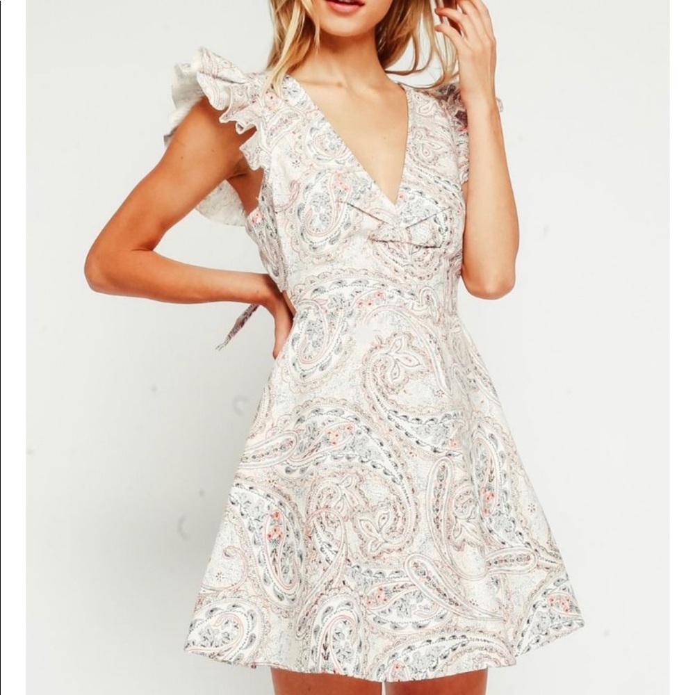 Paisley Ruffle Dress - Picture 3 of 4